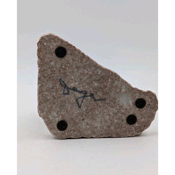 Maigon Daga Ceramic Bear Sculpture on Granite Base 6\